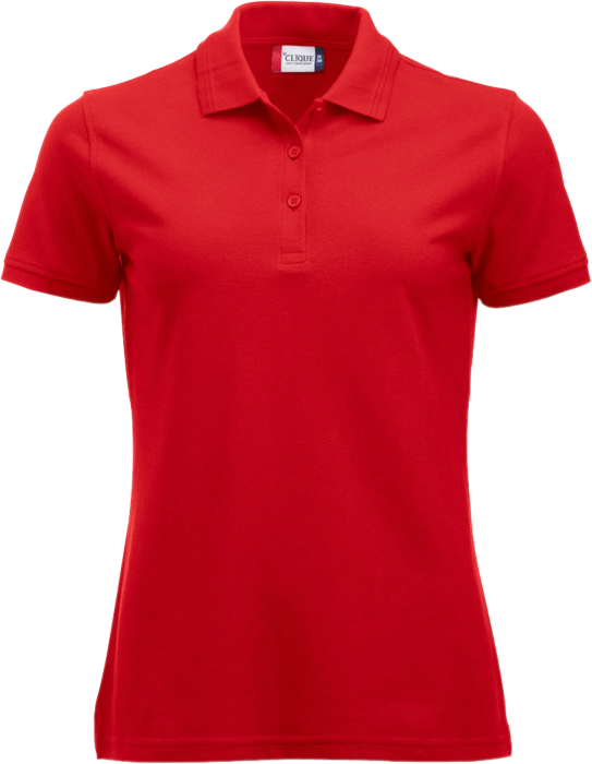 Clique - Manhatten Polo Tee Women - Rosso