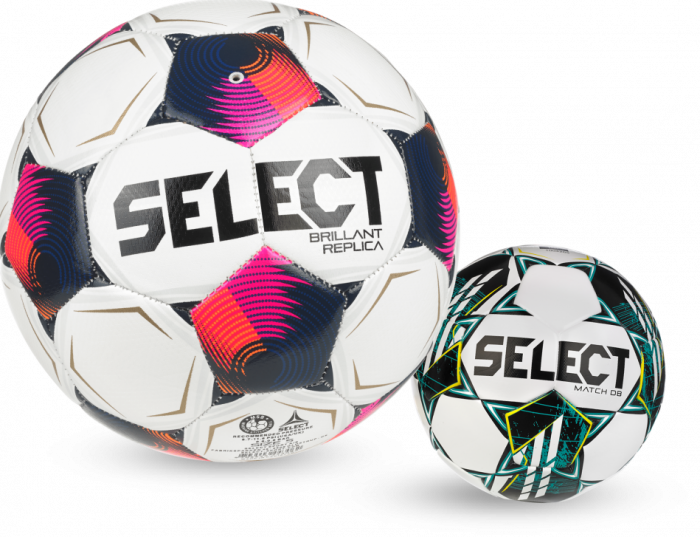 Select - Big Football - White & pink