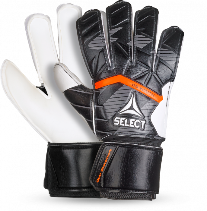 Select - 03 Youth V25 Goal Keeper Gloves - Svart